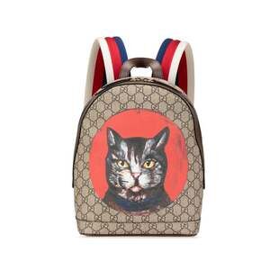 GUCCI Authentic Brown Leather Backpack